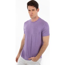 Story Of Basics -Bisiklet Yaka Kısa Kollu Likralı Viskon Erkek T-Shirt