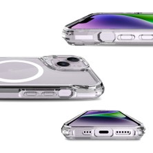 Pilanix Apple Iphone 15 Kılıf Silikon Kenarlı Arkası Sert Magsafeli T-Max Kapak