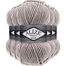 Alize Superlana Maxi El Örgü Ipi (500GR) - 652 Duman Gri