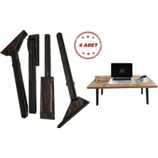 Ahtapot Katlanır Ayak Plastik Sağlam Sofra Ayağı Masa Sehpa Ayağı Siyah 4 Adet