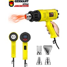 Germany Style GRM9001 Sıcak Hava Tabancası Dijital Isı Göstergeli 2000 Watt Hem Sıcak Hem Soğuk