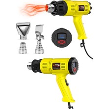 Germany Style GRM9001 Sıcak Hava Tabancası Dijital Isı Göstergeli 2000 Watt Hem Sıcak Hem Soğuk
