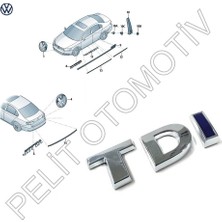 Pelit Otomotiv Jetta (2015-2018) Bagaj Kapak Tdı Yazısı 5C6853675AEWWS