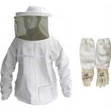 Sedef Beekeeping Arıcı Mont  Kıyafet Set L , (Mont Maske+Arıcı Uzun Eldiven) 04292