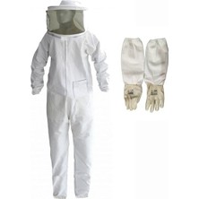 Sedef Beekeeping Arıcı Tulum Kıyafet Set Xl , (Tulum Maske+Arıcı Uzun Eldiven)  04303