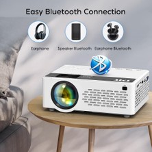 Tmy Mini - Yükseltilmiş 9500 Lümen Bluetooth Projektör - 100 Inc