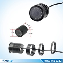 Gece Görüşlü 28 mm Vidalı Hd 9 LED Işıklı Geri Görüş