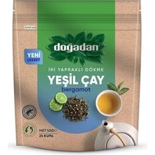 Doğadan İri Yapraklı Dökme Yeşil Çay Bergamotlu 50 gr  x 12