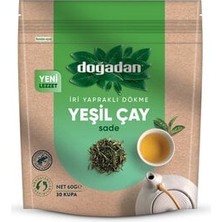 Doğadan İri Yapraklı Dökme Yeşil Çay Sade 60 gr