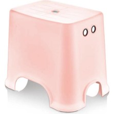 Geseus Banyo Taburesi Çok Amaçlı Tabure Kaymaz Ayakalı MAX-140KG Taşıma KAPASITESI-PEMBE-5171-84P
