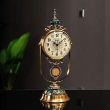 Hediye Fikri Vintage Nostaljik Dekroatif Sarkaçlı Masa Üstü Saat 38 cm