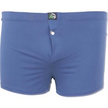 Moc Grande Mocgrande Erkek Büyük Beden Düğmeli Uzun Paça Boxer 11907 Indıgo