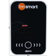 I'm Smart Imsmart Kapı Alarmı Hayalet Ekran Dokunmatik Tuş Neodyum Minatıslı Siyah