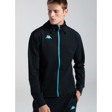 Kappa Siyah Erkek Dik Yaka Zip Ceket 371Q5SW005 Kombat Exo