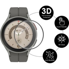 Yediseven Samsung Galaxy Watch 5 Pro 45MM Ekran Koruyucu 3D Kavisli Full Kaplama Pmma