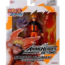 Bandai Naruto 16CM Anime Heroes Naruto Uzumaki Figür ve Aksesuar Seti BAH37711 Naruto Figür Oyuncak