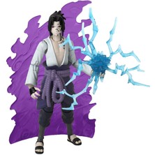 Bandai Naruto 16CM Anime Heroes Naruto Sasuke Uchiha Figür ve Aksesuar Seti BAH37712 Naruto