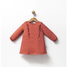 Jol Baby Fırfır Detaylı Kız Bebek Elbise