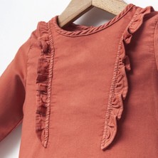 Jol Baby Fırfır Detaylı Kız Bebek Elbise