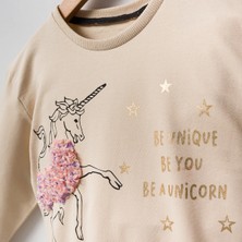 Jol Baby Unicorn Desenli Alt Üst Kız Çocuk Eşofman Takım