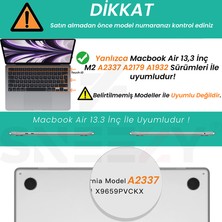 Sneezy Macbook Air 2021 13 Inç M1 Çip A2337 A1932 A2179 Ile Uyumlu Parlak Diamond Dust Simli Kılıf