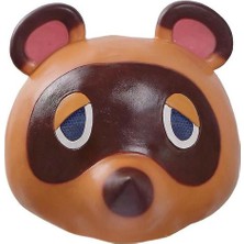 Xhang Tom Nook Rakun Maskesi Hayvan Geçiş Lateks Headgear Cadılar Bayramı Cosplay Ball Sahne (Yurt Dışından)