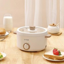 Xhang 1.5l Elektrikli Pişirme Pot Hotpot Taşınabilir Multicooker Pirinç Ocak Gıda Vapuru Elektrikli Tavuk Kızartma Tavası Ev Seyahat 220 V | (Yurt Dışından)