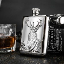 Xhang Taşınabilir Paslanmaz Çelik 304 Hip Flask 6 Oz Mini Metal Viski Pot 170 ml Alkol Konteyner | Kalça Şişeleri (Yurt Dışından)