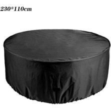 Xhang (230 * 110 Cm) Yuvarlak Masa Sandalye Kapak Su Geçirmez Açık Bahçe Mobilya Koruyucu (Yurt Dışından)