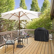 Xhang Izgara Kapağı Barbekü Izgara Kapak Gaz Izgara Kapağı Su Geçirmez Uv Dayanıklı Dayanıklı Rıp Dayanıklı (190X71X117CM) (Siyah) (Yurt Dışından)