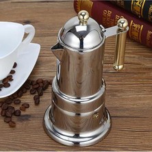 Xhang Moka Pot Kahve Makinesi Stovetop Espresso Maker Italian Tasarım En Iyi Espresso Kahve, Paslanmaz Çelik, Kullanımı Kolay ve Temizleyin | Ceza Salonları (Yurt Dışından)