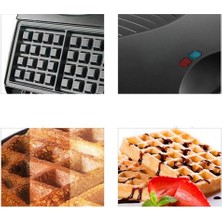 Xhang Elektrikli Waffle Makinesi Pişirme Mutfak Aletleri Kabarcık Yumurta Kek Fırın Kahvaltı Makinesi Waffle Pot Pişirme Pan | 3 In 1 Kahvaltı Makineleri (Yurt Dışından)