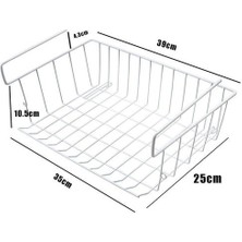 Xhang 2 Adet Rafta Depolama Sepeti Altında, Kabine Depolama Tel Sepet Organizatör, Mutfak Kiler Masası Kitaplık C | Çanta ve Amp;sepet (Yurt Dışından)