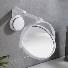 Xhang Katlanır Makyaj Aynası Duvar Montaj Matkap Olmadan Vanity Ayna Döner Banyo Aynası Emme Katlama Kol Uzatın Tıraş Aynası | Banyo Aynaları (Yurt Dışından)