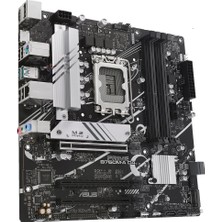 Asus Prıme B760M-A D4-Csm Intel B760 Lga1700 DDR4 5333 Dp Hdmı 2X M2 Usb3.2 Aura Rgb 2.5Gbit Lan Matx (Prıme B760M-A D4-Csm) Anakart