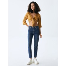 LTB Kadın  Ronna X Dar Paça Yüksek Bel Jean Pantolon