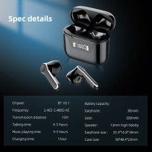 Kablosuz Bluetooth Kulaklık Tws Kulaklık Spor Kulak Içi Kulaklıklar Enc (Yurt Dışından)