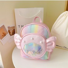 Cute Wings Pu Sırt Çantası Çocuk Anaokulu Okul Çantası (Yurt Dışından)