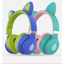 LED Kedi Kulakları Kablosuz Bluetooth Kulaklık 5.0 Katlanabilir Kulaklık (Yurt Dışından)