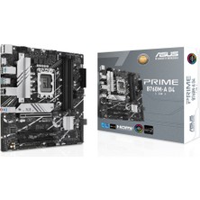 Asus Prıme B760M-A D4-Csm Intel B760 Lga1700 DDR4 5333 Dp Hdmı 2X M2 Usb3.2 Aura Rgb 2.5Gbit Lan Matx (Prıme B760M-A D4-Csm) Anakart