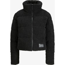 JJXX Jxisa Teddy Puffer Jacket Otw Kadın Siyah Mont 12240601-Black