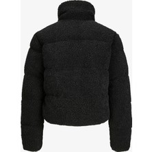 JJXX Jxisa Teddy Puffer Jacket Otw Kadın Siyah Mont 12240601-Black