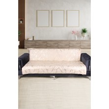 Teksev Güzide Vizon Koltuk Örtüsü Altın Varaklı Kaymaz Süngerli Çekyat Örtüsü 1 Adet 170X210 cm