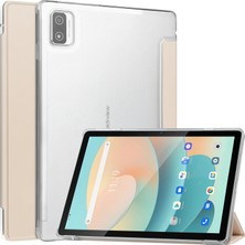 XFashion Blackview Tab 12 / Tab 12 Pro Tri-Katı Stand Tablet Kılıf Pu Deri Derisi Mat Pc Tablet Kapak (Yurt Dışından)