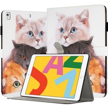 XFashion Apple iPad 10.2 Pu Deri Flip Kapak Koruyucu Tablet Cüzdan Kılıfı (Yurt Dışından)