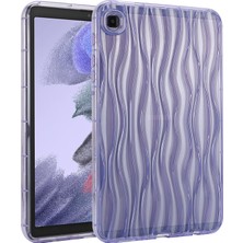 XFashion Samsung Galaxy Tab A7 Lite 8.7-Inç Şeffaf Tpu Kılıf Su Dalgalanma Dokusu Kaymaz Tablet Kapağı (Yurt Dışından)