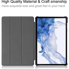 XFashion Samsung Galaxy Tab S9 Pu Deri Tablet Kılıfı Trifold Stand (Yurt Dışından)