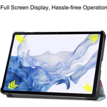 XFashion Samsung Galaxy Tab S9 Pu Deri Tablet Kılıfı Trifold Stand (Yurt Dışından)