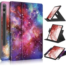 XFashion Samsung Galaxy Tab S9+ SM-X810 Dönen Tablet Kılıfı, SM-X816B, SM-X818U Pu Deri Stand Kapağı (Yurt Dışından)