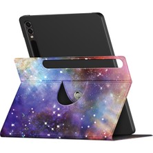 XFashion Samsung Galaxy Tab S9+ SM-X810 Dönen Tablet Kılıfı, SM-X816B, SM-X818U Pu Deri Stand Kapağı (Yurt Dışından)